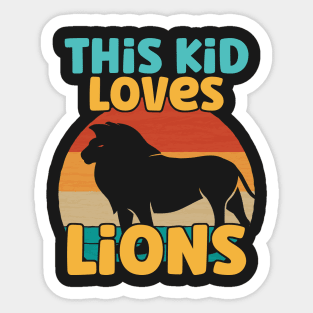 Kids This Kid Loves Lions - Lion lover product Sticker